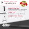 Seatylock FoldyLock Mini Folding Bike Lock - Patented Lightweight Bicycle Lock - Heavy Duty Anti Theft Guard with Key for Electric Scooter & City Bikes - 29.5" view 3