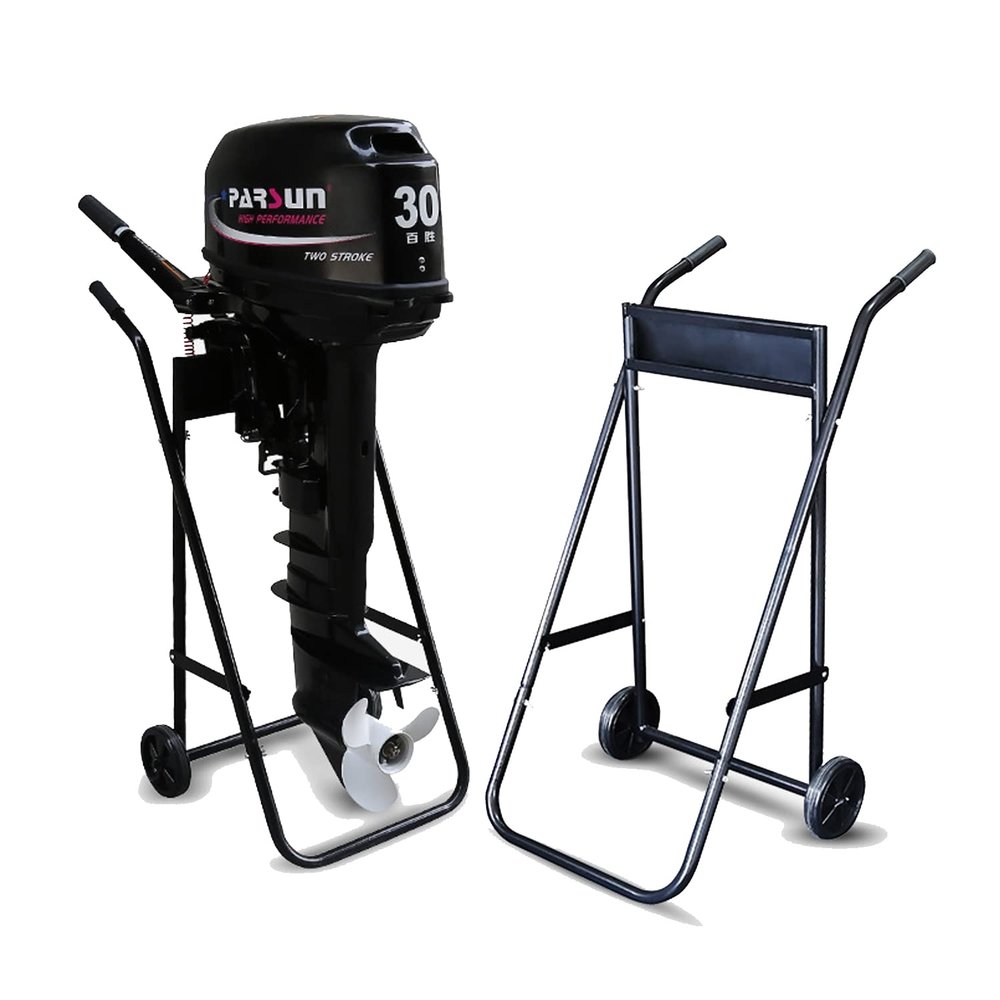 Outboard Boat Motor Stand, Heavy Duty Outboard Engine Carrier Cart Dolly Storage with 2 Wheels, 165LBS Outboard Motor Stands Motor Transportation Hand Dolly Cart for Storage,Transportation,Repair