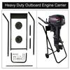 Outboard Boat Motor Stand, Heavy Duty Outboard Engine Carrier Cart Dolly Storage with 2 Wheels, 165LBS Outboard Motor Stands Motor Transportation Hand Dolly Cart for Storage,Transportation,Repair view 3