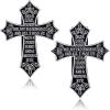 Tallew 2 Pcs Religious Cross Sun Visor Clips for Cars with Prayer Blessing view 1