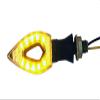 MotorToGo Black Sequential Turn Signals Diamond LED (Flasher Free) Turn Signals Blinkers Indicators Compatible for 2011 Triumph Tiger 1050 view 4