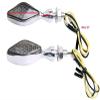 MotorToGo Chrome Short Stem mini LED Turn Signal Lights Indicators Blinkers Compatible for 2017 Ducati Monster 797 view 4