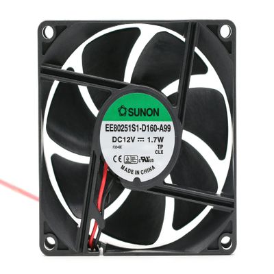 for EE80251S1-D160-A99 12V 1.7W 8025mm 2-wire/2-pin Cooling Fan