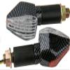 MotorToGo Carbon LED Motorcycle Turn Signal Blinkers Indicators Blinkers Turn Signal Lights Compatible for 2003 Honda CBR600RR view 1