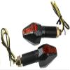 MotorToGo Carbon LED Motorcycle Turn Signal Blinkers Indicators Blinkers Turn Signal Lights Compatible for 2003 Honda CBR600RR view 3