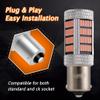 GLOFE High Power 92smd LED Bulbs 14000K Pink Purple 1156 P21W 7506 BA15S Brake Center High Stop DRL Tail Stop Daytime Running Light LED Bulb Lamp Replacement for Cars,Trucks, SUVs, Vans view 4