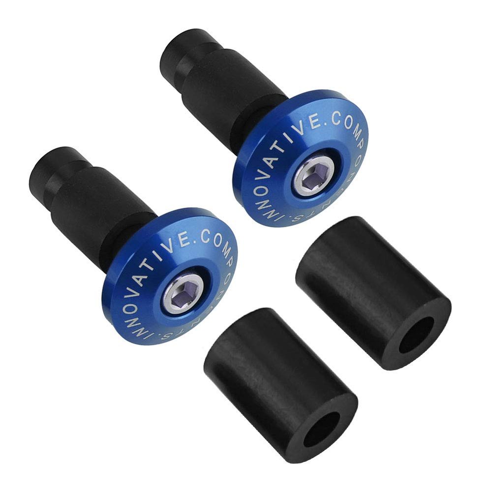 Yuecoom Bar End Plug, Handlebar End Caps, 22mm 7/8inch Motorcycle Handlebar End Slider Plug Caps, Aluminum Bar Ends Handlebar for Most Bicycle Mountain Bike Road Bike MTB(Blue)