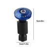 Yuecoom Bar End Plug, Handlebar End Caps, 22mm 7/8inch Motorcycle Handlebar End Slider Plug Caps, Aluminum Bar Ends Handlebar for Most Bicycle Mountain Bike Road Bike MTB(Blue) view 2