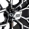 Revenge Golf Cart Parts & Accessories 14x7 ET-25 Machined Gloss Black Golf Cart Wheel view 2