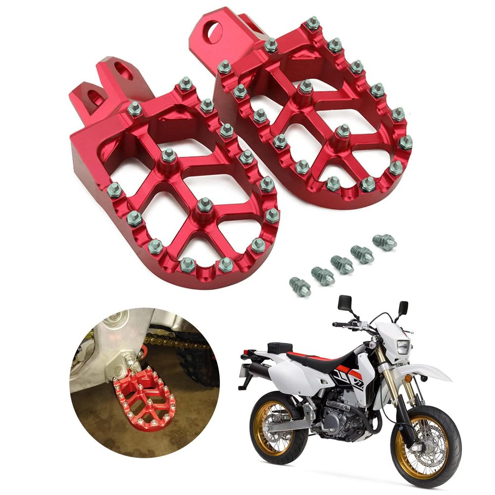 AnXin Dirt Bike Foot Pegs Footpegs for DRZ400 2000-2004 DRZ400E 2000-2007