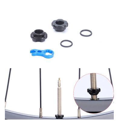 Schrader to Presta Rim Adapter, Converting Rim (Wheel) with Schrader Valve Hole to Presta Valve Stem Grommet, One Pair (2 pcs)