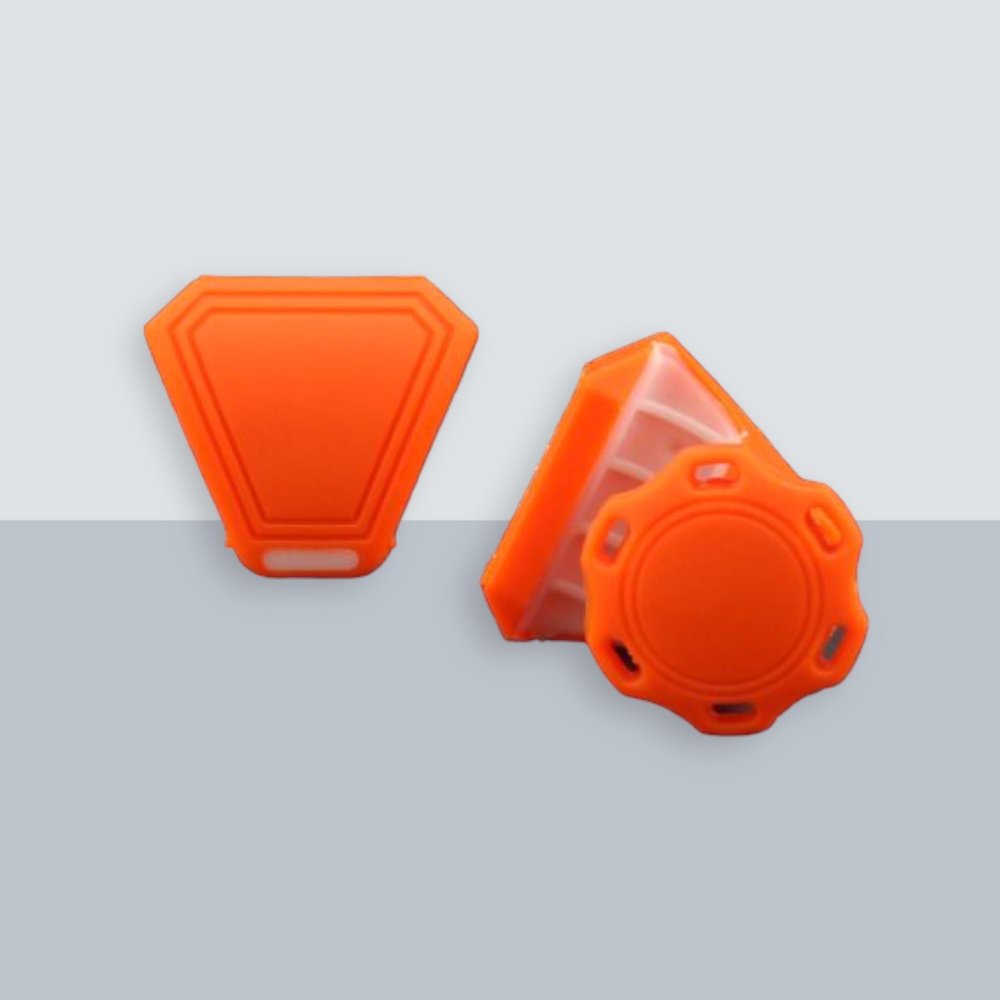 Precision Football Helmet Visor Clips // Fits Kids, Youth & Adult Helmet Brands // Eye Shield Hardware (Burnt Orange)