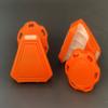 Precision Football Helmet Visor Clips // Fits Kids, Youth & Adult Helmet Brands // Eye Shield Hardware (Burnt Orange) view 2