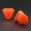 Precision Football Helmet Visor Clips // Fits Kids, Youth & Adult Helmet Brands // Eye Shield Hardware (Burnt Orange) view 3