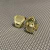 Precision Football Helmet Visor Clips // Fits Kids, Youth & Adult Helmet Brands // Eye Shield Hardware (Mirror Gold) view 2