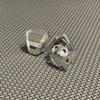 Precision Football Helmet Visor Clips // Fits Kids, Youth & Adult Helmet Brands // Eye Shield Hardware (Mirror Chrome) view 2