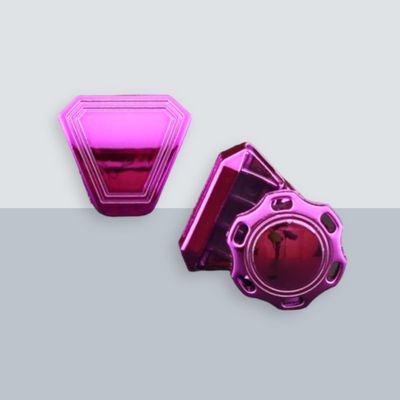 Precision Football Helmet Visor Clips // Fits Kids, Youth & Adult Helmet Brands // Eye Shield Hardware (Chrome Pinkish)
