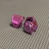 Precision Football Helmet Visor Clips // Fits Kids, Youth & Adult Helmet Brands // Eye Shield Hardware (Chrome Pinkish) view 2