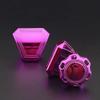 Precision Football Helmet Visor Clips // Fits Kids, Youth & Adult Helmet Brands // Eye Shield Hardware (Chrome Pinkish) view 3