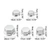Motoforti 1 Set Screw Cap Motorcycle Motorbike Screw Nut Bolt Cap Cover Decoration for Kawasaki for Honda Silver Tone view 3