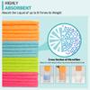 HOMERHYME Microfiber Cleaning Cloth, 20 Pack Cleaning Rags, 12" x 12" Lint Free Shop Towels, Washable Reusable Microfiber Towels for Cars Kitchen Automotive House Office view 3