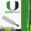 ULTRACYCLE Presta Valve Bicycle Tire Inner Tube 27.5'' x 2.0-2.4'' 32 mm view 2