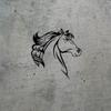 Transparent Decal Stickers of Horses (Black) Premium Waterproof Vinyl Decal Stickers for Laptop Phone Accessory Helmet Car Window Mug Tuber Cup Door Wall Decoration ANDSKUS0g6284BL view 2