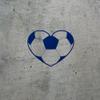 Transparent Decal Stickers of Love Soccer (Navy Blue) Premium Waterproof Vinyl Decal Stickers for Laptop Phone Accessory Helmet Car Window Mug Tuber Cup Door Wall Decoration ANDSKUS0g4996AB view 2