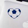 Transparent Decal Stickers of Love Soccer (Navy Blue) Premium Waterproof Vinyl Decal Stickers for Laptop Phone Accessory Helmet Car Window Mug Tuber Cup Door Wall Decoration ANDSKUS0g4996AB view 3