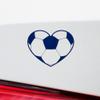 Transparent Decal Stickers of Love Soccer (Navy Blue) Premium Waterproof Vinyl Decal Stickers for Laptop Phone Accessory Helmet Car Window Mug Tuber Cup Door Wall Decoration ANDSKUS0g4996AB view 4