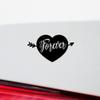 Transparent Decal Stickers of Forever (Black) Premium Waterproof Vinyl Decal Stickers for Laptop Phone Accessory Helmet Car Window Mug Tuber Cup Door Wall Decoration ANDSKUSg10923BL view 4