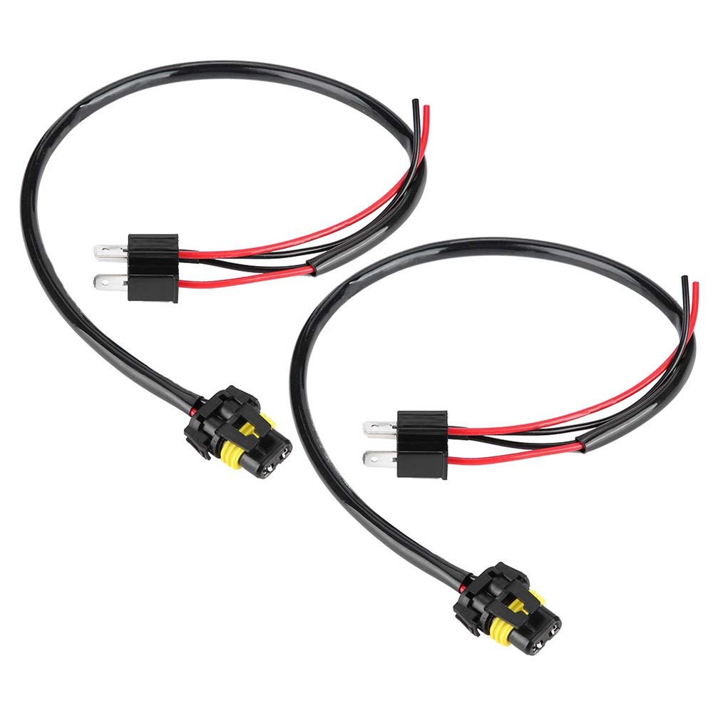 Acouto 9006 to H4 Adapter Headlight Harness Conversion Fog Light Cable sockets Bulbs Wire Automotive Wiring Extension Plug and Play car Lighting accessoriesh4 to 9006 adapterh4 Headlight Harness