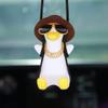 Cool Swinging Duck Car Hanging Ornament, Pendant Interior Rearview Mirror Decoration and Car Rear View Mirrior Hanging Accessories view 1