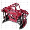 FURITEK Rampart Aluminum Frame for Rampart 1/24 - (Black/Green/RED) (RED) view 1