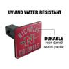 GRAPHICS & MORE Nicholls State University Colonels Logo Tow Trailer Hitch Cover Plug Insert view 2
