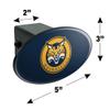 GRAPHICS & MORE Quinnipiac University Primary Logo Oval Tow Trailer Hitch Cover Plug Insert view 3