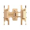 INJORA RC Skid Plate Brass Chassis Accessories for 1/24 RC Crawler Axial Gladiator Bronco C10 JLU Deadbolt Upgrades Parts (Gold) view 3