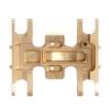 INJORA RC Skid Plate Brass Chassis Accessories for 1/24 RC Crawler Axial Gladiator Bronco C10 JLU Deadbolt Upgrades Parts (Gold) view 4