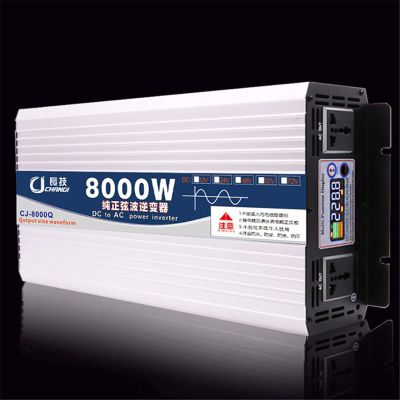 JINTAOMA Pure Sine Wave Power Inverter DC 12V to AC 230V/240V Converter Controller & Dual AC outlets & USB for RV Truck Car,8000W-12Vto220V