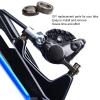 Alomejor Brake Caliper Spacer,Black Durable,MTB Disc Brake Washer,Precision Fit for Mountain Bikers,Trail Riders,Cycling Enthusiasts view 3