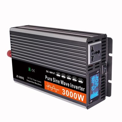 JINTAOMA Pure Sine Wave Inverter 12V to 220V 3000W-6000W Peak Power Converter DC to AC with LCD Display, for Car Boat Truck RV Solar Power,3000W-48Vto110V
