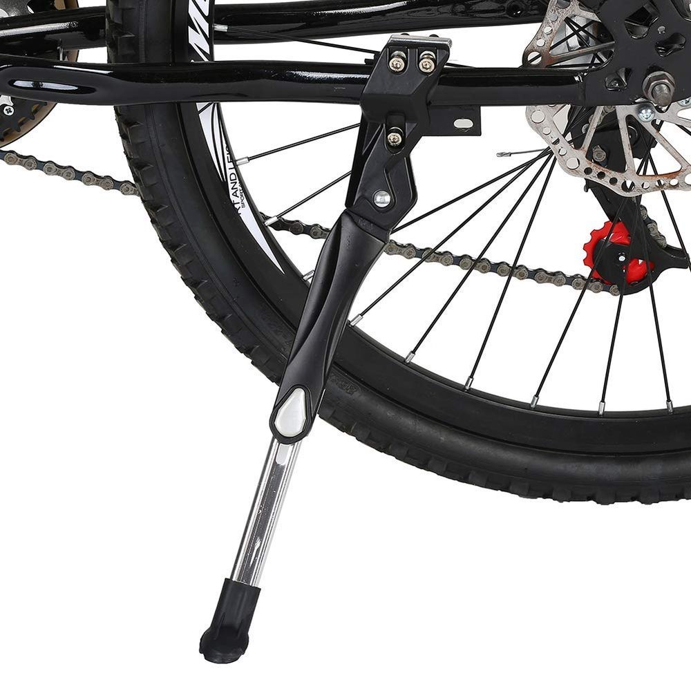 HERCHR Bike Kickstand, Adjustable Aluminium Alloy Bicycle Kickstand Bike Side Kickstand Fit for 20"-29" Wheel Diameter Mountain RoadBike