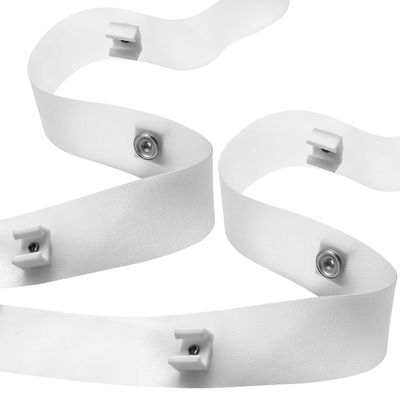 2 Pack RV Clear Glide Tape, 1/2 inch Glides, 72 inches Curtain Glide Tape A115