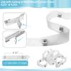 2 Pack RV Clear Glide Tape, 1/2 inch Glides, 72 inches Curtain Glide Tape A115 view 3