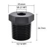EVIL ENERGY 1/2" NPT Male to 1/8" NPT Female Reducer Bushing Fitting Adapter Hex Aluminum Black view 2