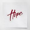 2 Pcs - No Background Decal Stickers of Saying Quote Hope (Burgundy) Premium Waterproof Vinyl Decal Stickers for Laptop Phone Accessory Helmet Car Window Mug Tuber Cup Door Wall USCSKUS05446aRE view 1