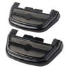 GZYF Motorcycle Rear Passenger Black Footrest Floodboard Cover with Light for Harley Dyna FXD 2006-2017, for Softail FLST 1986-2017, Red Lens view 1