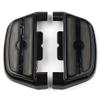 GZYF Motorcycle Rear Passenger Black Footrest Floodboard Cover with Light for Harley Dyna FXD 2006-2017, for Softail FLST 1986-2017, Red Lens view 4