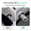 Munyday Metal Car Wheel Tire Valve Caps Replacement for Infiniti QX50 Q50 Q70 Q70L Q60 QX30 QX60 QX80 Land CruiserSeries Auto Valve Stem Cover Decoration Accessories Silver, (valve caps lx) view 4