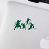 2 Pcs - Decal Stickers of Samurai Sillhouttes (Green) Premium Waterproof Vinyl Decal Stickers for Laptop Phone Accessory Helmet Car Window Mug Tuber Cup Door Wall Decoration Andskus105246Gr070722 view 3